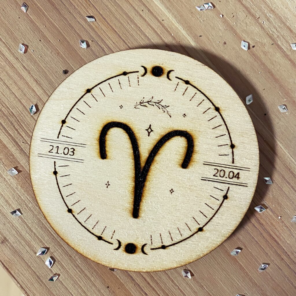 Magnes ze znakiem Zodiaku - Naturalny oraz ręcznie robiony - dostępny każdy znak Zodiaku! Tylko w sklepie Biały Kruk