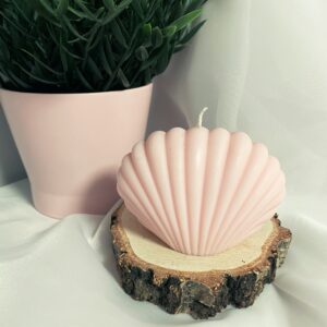 Świeca MUSZLA Róż