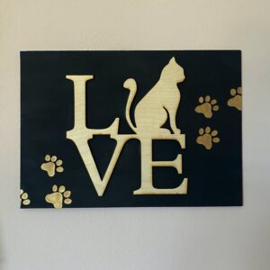 Tabliczka LOVE CAT