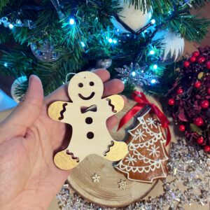 Drewniany Ciastek na Choinkę