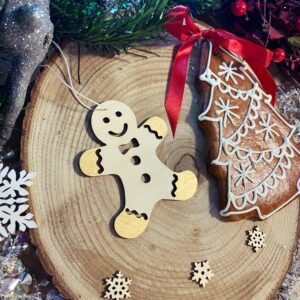 Drewniany Ciastek na Choinkę