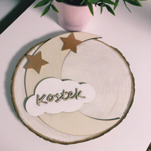 Drewniany Księżyc z Imieniem