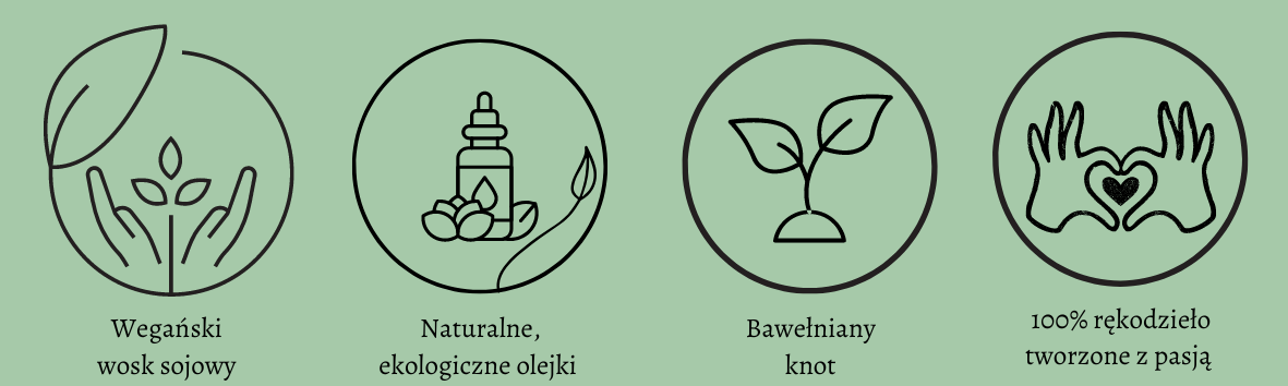 Wegański Wosk Sojowy Naturalne Ekologiczne Olejki Bawełniany Knot Rękodzieło