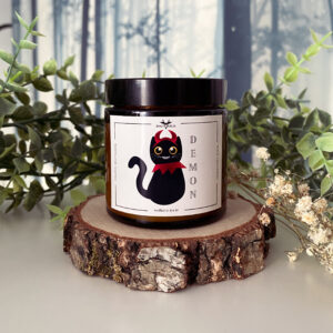 Demon – Naturalna świeca sojowa zapachowa 120ml – Kocie Humorki