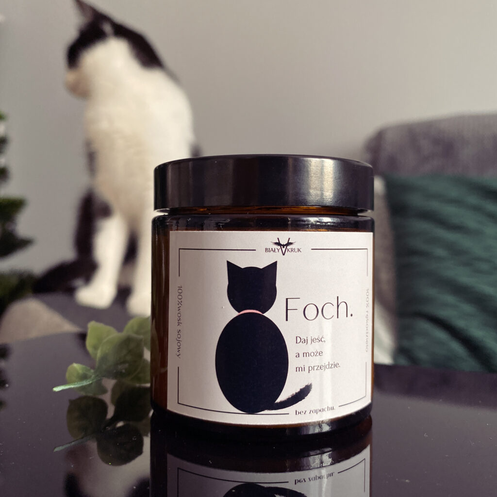 Foch. – Naturalna świeca sojowa zapachowa 120ml – Kocie Humorki