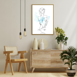 Plakat Woman I Line Art Wizualizacja