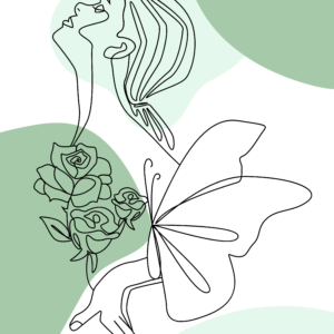 Plakat Woman II Line Art