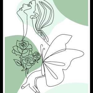 Plakat Woman II Line Art