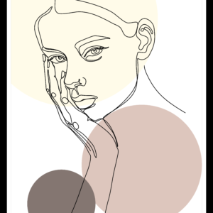 Plakat Woman III Line Art