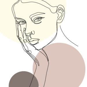 Plakat Woman III Line Art