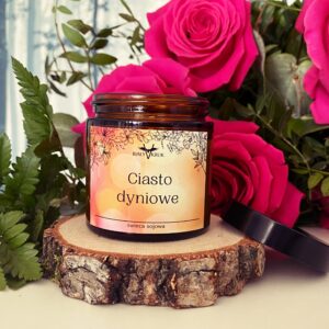 Ciasto Dyniowe – Naturalna świeca sojowa zapachowa 120ml - Sklep Biały Kruk