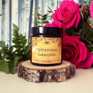 Cytrynowa Babeczka – Naturalna świeca sojowa zapachowa 120ml - Niesamowity zapach cytrynowych babeczek wyjętych prosto z pieca dostępna w sklepie rękodzielniczym Biały Kruk