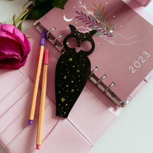 Drewniana Zakładka do książek Nocna Sowa