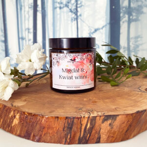 Piwonia & Piżmo – Naturalna świeca sojowa zapachowa 120ml - Sklep Biały Kruk