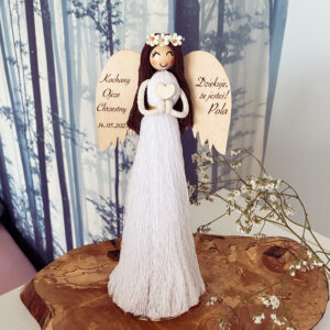 Anioł Stojący Podziękowanie dla Chrzestnych