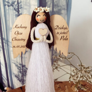 Anioł Stojący Podziękowanie dla Chrzestnych
