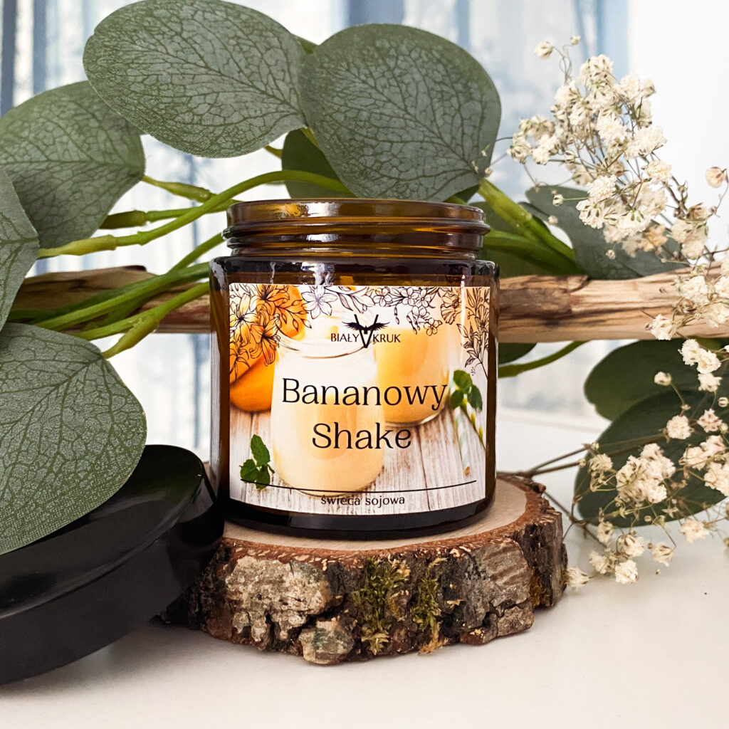 Bananowy Shake – Naturalna Świeca Sojowa 120ml
