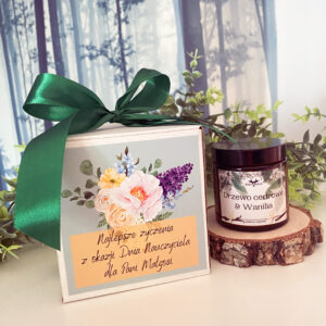 Świeca Sojowa na Dzień Nauczyciela z dedykacją