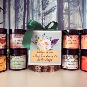 Świeca Sojowa na Dzień Nauczyciela z dedykacją