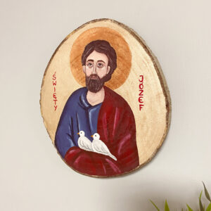 Ikona Św. Józef Obraz na drewnie