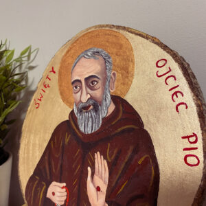 Ikona Ojciec Pio Obraz na drewnie