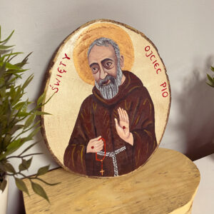 Ikona Ojciec Pio Obraz na drewnie