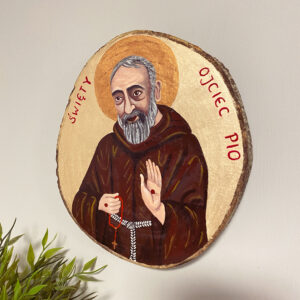 Ikona Ojciec Pio Obraz na drewnie